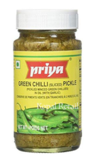 PRIYA indian Green chilli Pickle 300gm