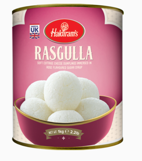 Haldiram Sweet Rasgulla in tin 1 kg